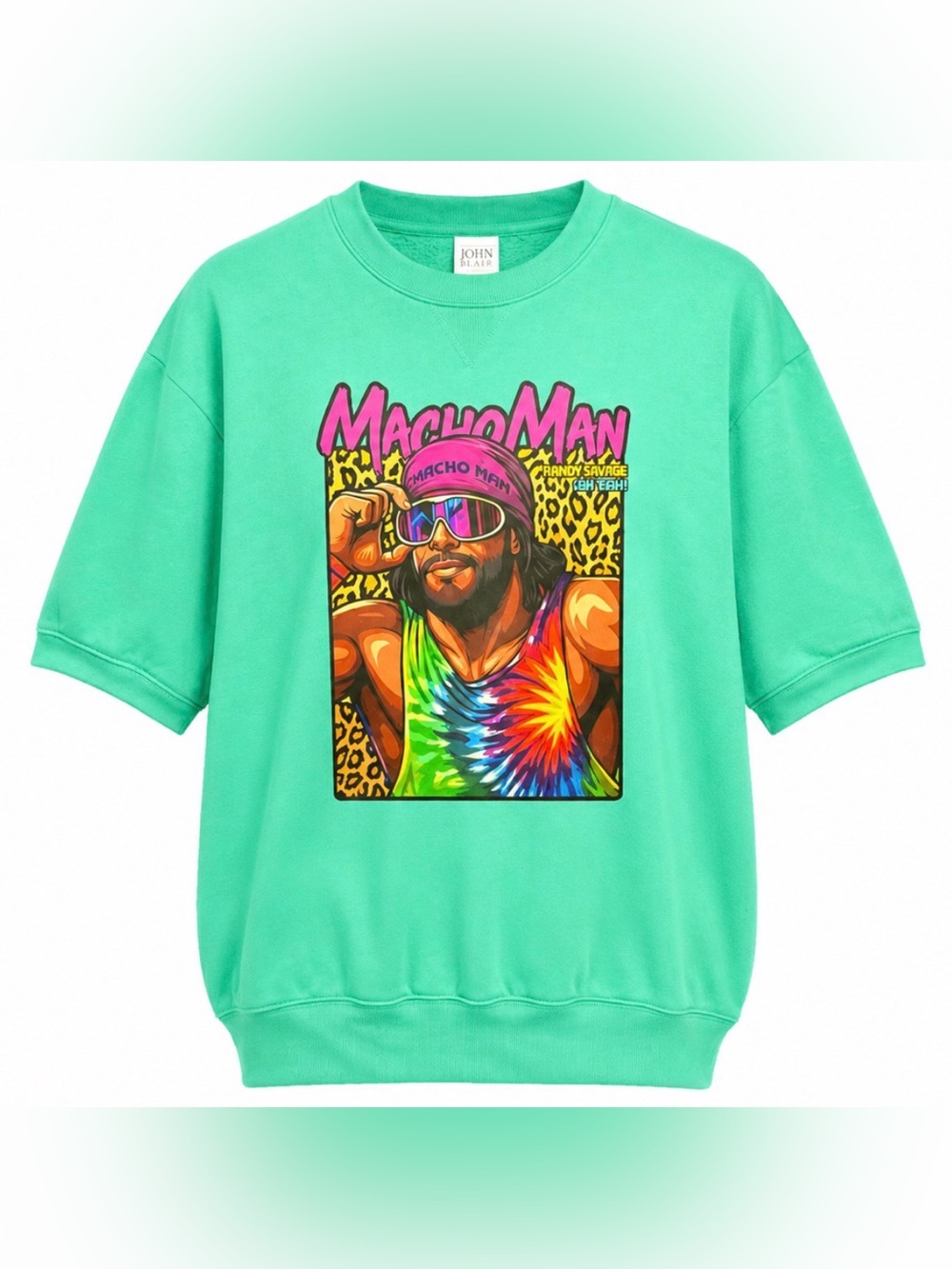 WWF WWE Macho Man Randy Savage Custom Made Short Sleeve Ringer Sweatshirt 1/1